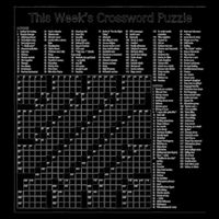 Crossword Puzzle Picture Drawstring Bag