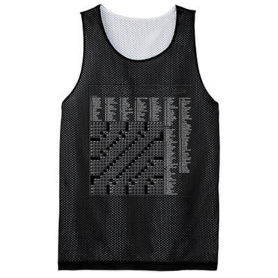 Crossword Puzzle Picture Mesh Reversible Basketball Jersey Tank