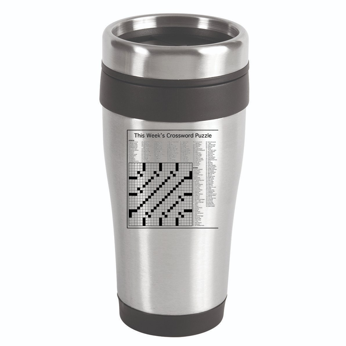 Crossword Puzzle Picture 16oz Travel Tumbler