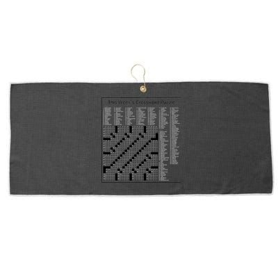 Crossword Puzzle Picture Large Microfiber Waffle Golf Towel
