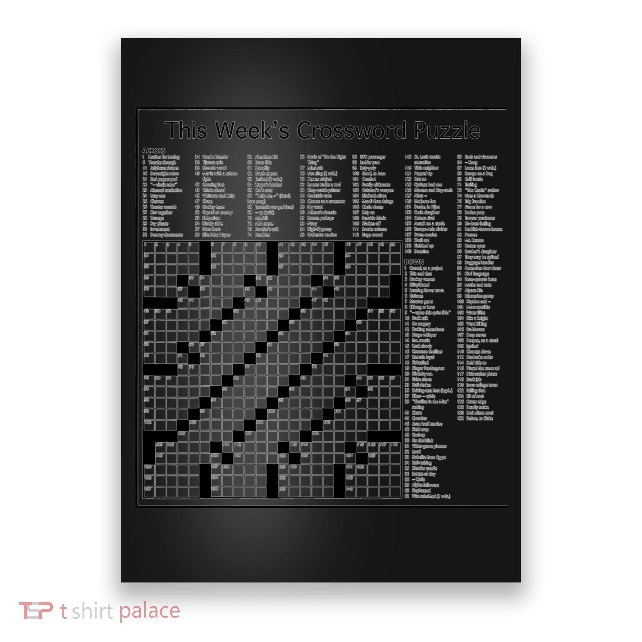 Crossword Puzzle Picture Poster