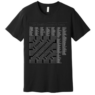 Crossword Puzzle Picture Premium T-Shirt