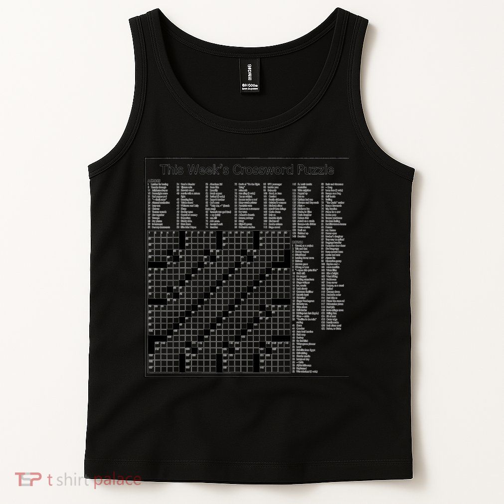 Crossword Puzzle Picture Tank Top