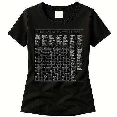 Crossword Puzzle Picture Womens T-Shirt