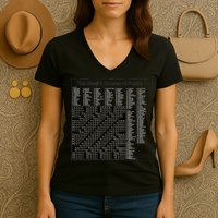 Crossword Puzzle Picture Women's V-Neck T-Shirt