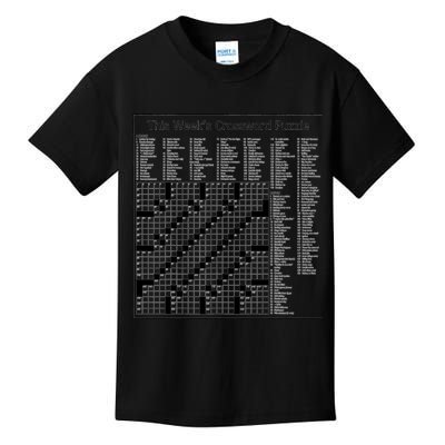 Crossword Puzzle Picture Kids T-Shirt