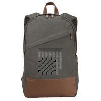 Crossword Puzzle Picture Cotton Canvas Backpack