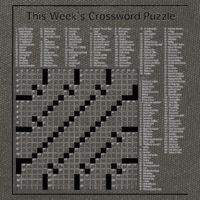 Crossword Puzzle Picture Cotton Canvas Backpack