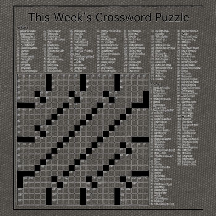 Crossword Puzzle Picture Cotton Canvas Backpack