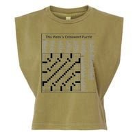 Crossword Puzzle Picture Garment-Dyed Women's Muscle Tee