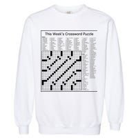 Crossword Puzzle Picture Garment-Dyed Sweatshirt
