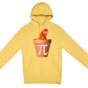 Chicken Pot Pi Funny Math Chicken Pot Pie Graphic Design Gift Premium Pullover Hoodie