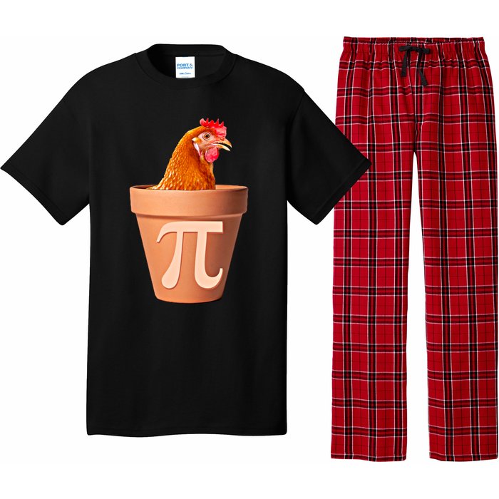 Chicken Pot Pi Funny Math Chicken Pot Pie Graphic Design Gift Pajama Set