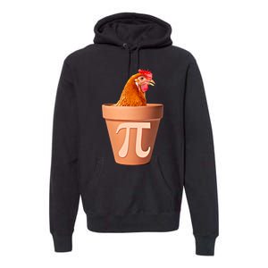 Chicken Pot Pi Funny Math Chicken Pot Pie Graphic Design Gift Premium Hoodie