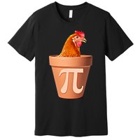 Chicken Pot Pi Funny Math Chicken Pot Pie Graphic Design Gift Premium T-Shirt