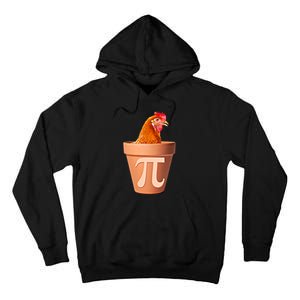 Chicken Pot Pi Funny Math Chicken Pot Pie Graphic Design Gift Tall Hoodie