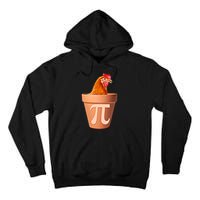 Chicken Pot Pi Funny Math Chicken Pot Pie Graphic Design Gift Tall Hoodie