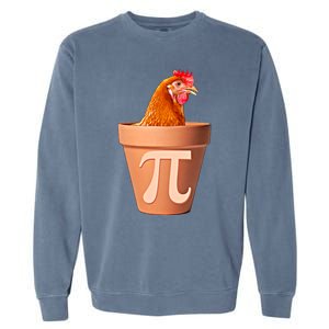 Chicken Pot Pi Funny Math Chicken Pot Pie Graphic Design Gift Garment-Dyed Sweatshirt