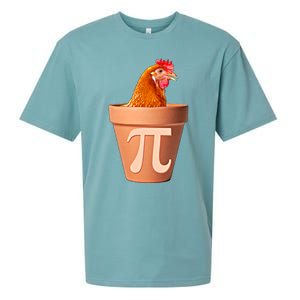 Chicken Pot Pi Funny Math Chicken Pot Pie Graphic Design Gift Sueded Cloud Jersey T-Shirt