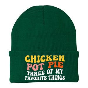 Chicken Pot Pie Three Of My Favorite Things Funny Pot Pie Knit Cap Winter Beanie