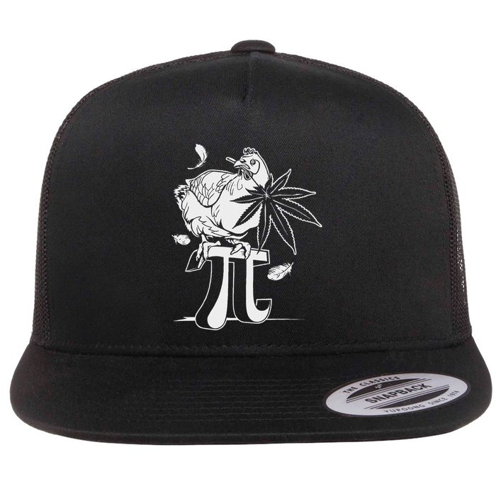 Chicken Pot Pie Pi Lovers Day Flat Bill Trucker Hat