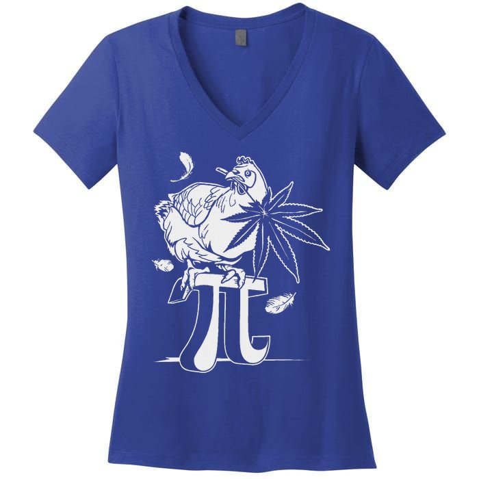 Chicken Pot Pie Pi Lovers Day Women's V-Neck T-Shirt