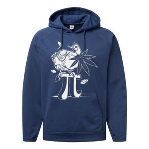 Chicken Pot Pie Pi Lovers Day Performance Fleece Hoodie