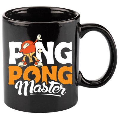 Cool Ping Pong Master For Table Tennis And Ping Pong Cool Gift 11oz C Handle Ceramic Mug