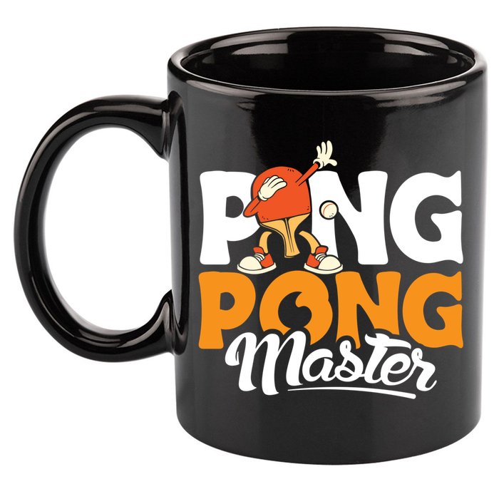 Cool Ping Pong Master For Table Tennis And Ping Pong Cool Gift 11oz C Handle Ceramic Mug