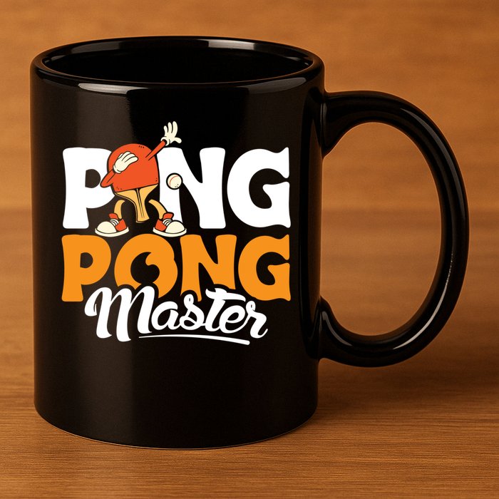 Cool Ping Pong Master For Table Tennis And Ping Pong Cool Gift 11oz C Handle Ceramic Mug