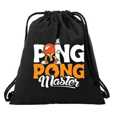 Cool Ping Pong Master For Table Tennis And Ping Pong Cool Gift Drawstring Bag