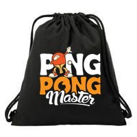 Cool Ping Pong Master For Table Tennis And Ping Pong Cool Gift Drawstring Bag