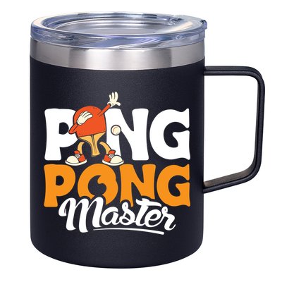 Cool Ping Pong Master For Table Tennis And Ping Pong Cool Gift 12oz Stainless Steel Coffee Mug
