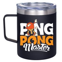 Cool Ping Pong Master For Table Tennis And Ping Pong Cool Gift 12oz Stainless Steel Coffee Mug
