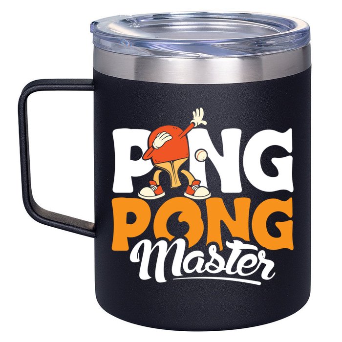 Cool Ping Pong Master For Table Tennis And Ping Pong Cool Gift 12oz Stainless Steel Coffee Mug