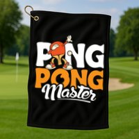 Cool Ping Pong Master For Table Tennis And Ping Pong Cool Gift Golf Towel