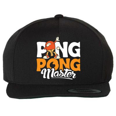 Cool Ping Pong Master For Table Tennis And Ping Pong Cool Gift Wool Snapback Cap
