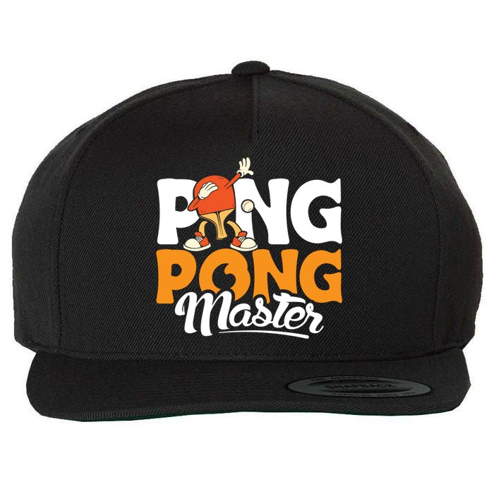 Cool Ping Pong Master For Table Tennis And Ping Pong Cool Gift Wool Snapback Cap