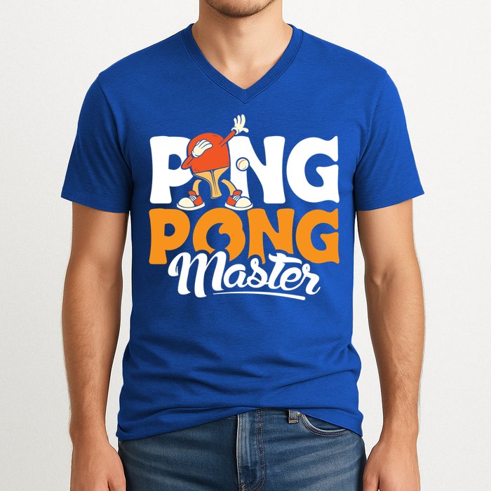 Cool Ping Pong Master For Table Tennis And Ping Pong Cool Gift V-Neck T-Shirt
