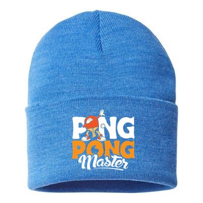 Cool Ping Pong Master For Table Tennis And Ping Pong Cool Gift Sustainable Knit Beanie