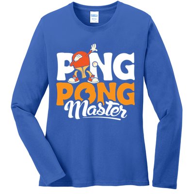 Cool Ping Pong Master For Table Tennis And Ping Pong Cool Gift Ladies Long Sleeve Shirt