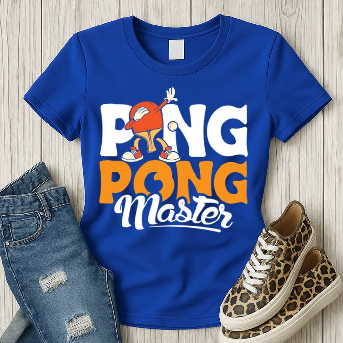 Cool Ping Pong Master For Table Tennis And Ping Pong Cool Gift Womens T-Shirt