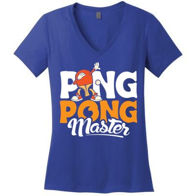 Cool Ping Pong Master For Table Tennis And Ping Pong Cool Gift Women's V-Neck T-Shirt