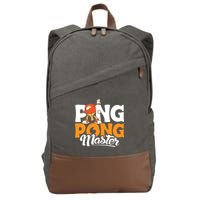 Cool Ping Pong Master For Table Tennis And Ping Pong Cool Gift Cotton Canvas Backpack