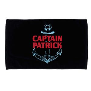 Captain Patrick Personalized Name Custom Nickname Boating Gift Microfiber Hand Towel