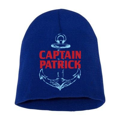 Captain Patrick Personalized Name Custom Nickname Boating Gift Short Acrylic Beanie