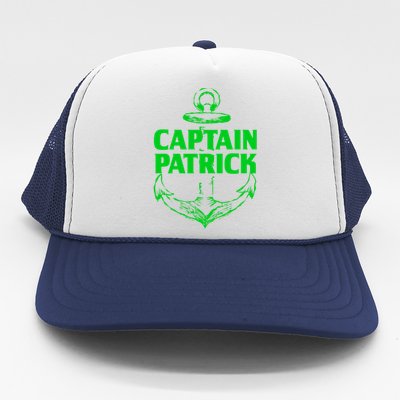 Captain Patrick Personalized Name Custom Nickname Boating Gift Trucker Hat