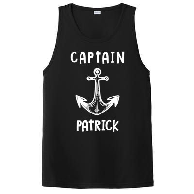 Captain Patrick Personalized Name Funny Pontoon Captain Gift PosiCharge Competitor Tank