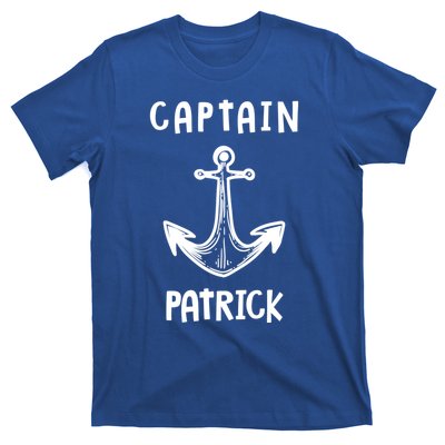 Captain Patrick Personalized Name Funny Pontoon Captain Gift T-Shirt