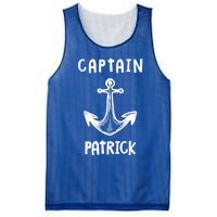 Captain Patrick Personalized Name Funny Pontoon Captain Gift Mesh Reversible Basketball Jersey Tank